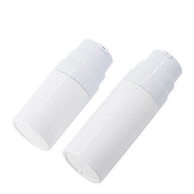 品質  Mini PP Aluminum Acrylic Airless Glass Cosmetic Bottles 15ml 30ml 50ml 工場