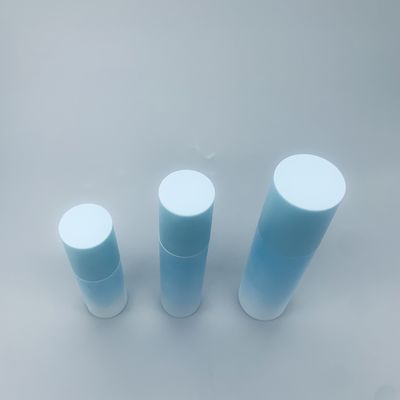 品質  Blue Plastic Cosmetic Airless Pump Bottles For Essential Oil 工場